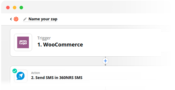 Connessione di zapier e woocommerce con 360NRS